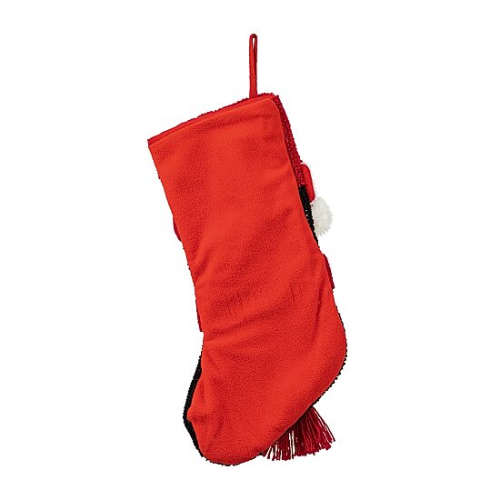 Glitzhome 3d Penguin Hooked Christmas Stocking