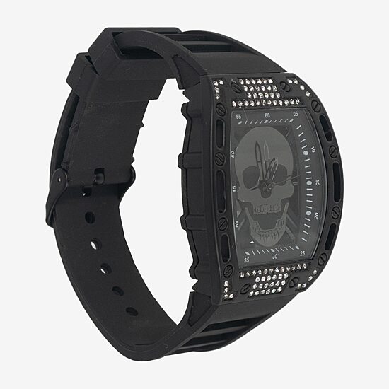 Ed Hardy Mens Black Strap Watch 50448b-42-G02