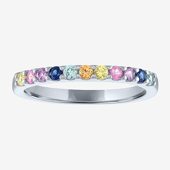 Gemstone Sterling Silver Stackable Ring