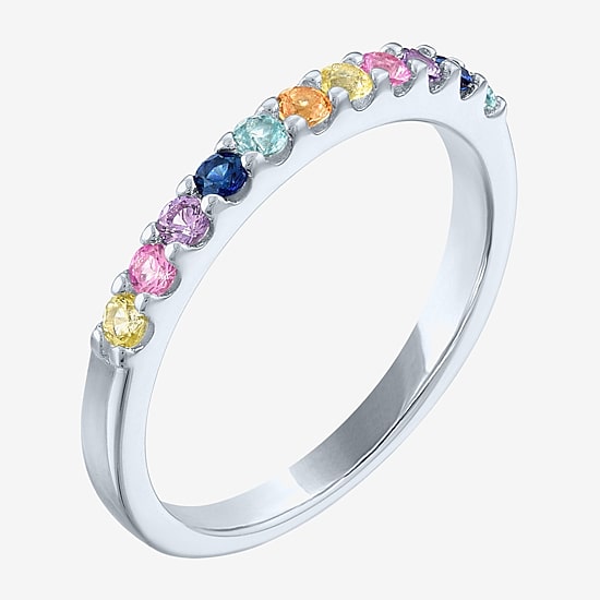 Gemstone Sterling Silver Stackable Ring
