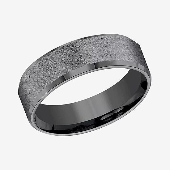 Mens 7MM Tantalum Wedding Band