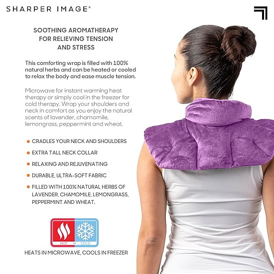 Sharper Image Hot & Cold Aromatherapy Neck & Shoulder Wrap