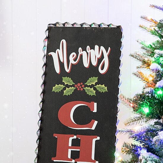 Glitzhome Christmas Porch Sign