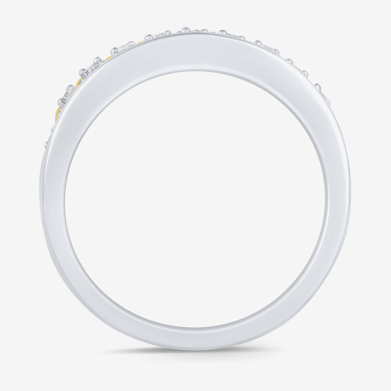 Womens 1/5 CT. Natural White Diamond 10K Gold Band