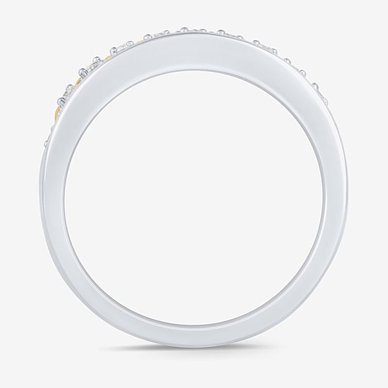 Womens 1/5 CT. Natural White Diamond 10K Gold Band