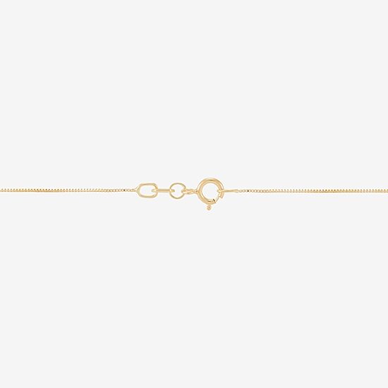 (H-I / Si1-Si2) Womens 1/3 CT. T.W. Lab Grown White Diamond 10K Gold Heart 18 Inch Pendant Necklace