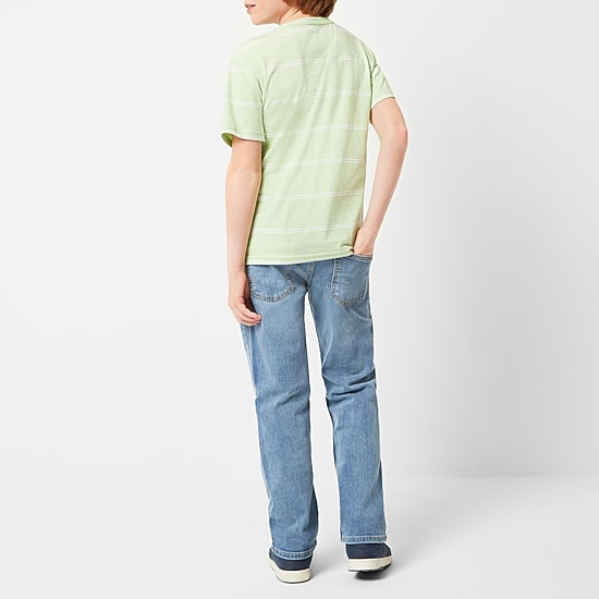 Thereabouts Little & Big Kid Boys Adjustable Waist Stretch Fabric Slim Straight Leg Jean