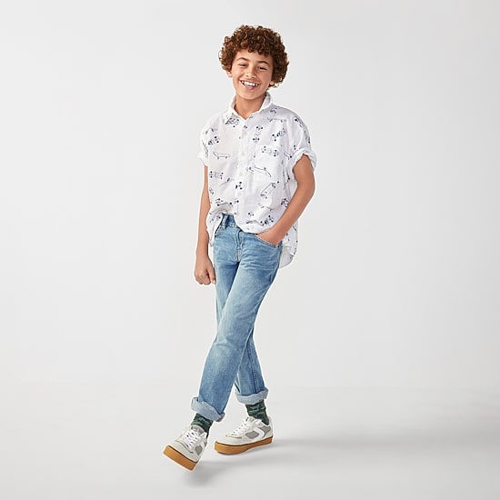 Thereabouts Little & Big Kid Boys Adjustable Waist Stretch Fabric Slim Straight Leg Jean