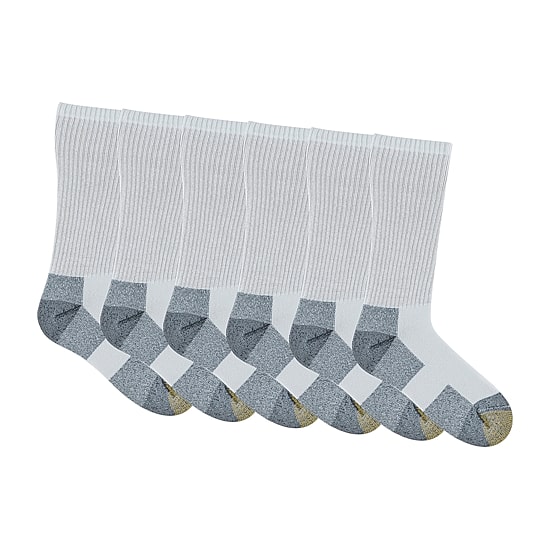 Gold Toe Work Mens 6 Pair Crew Socks