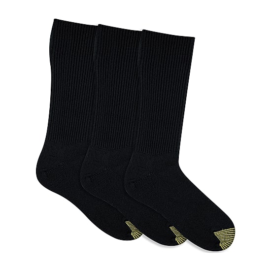 Gold Toe Fluffies Mens 3 Pair Big and Tall Crew Socks