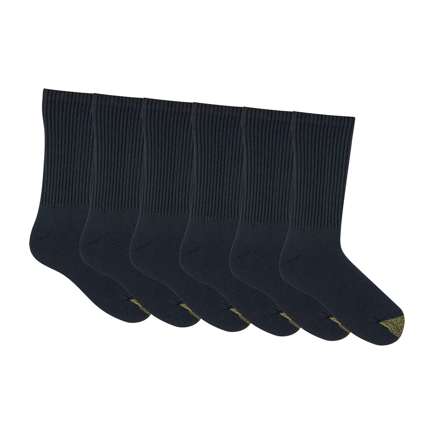 Gold Toe Athletic Sport Mens 6 Pair Crew Socks