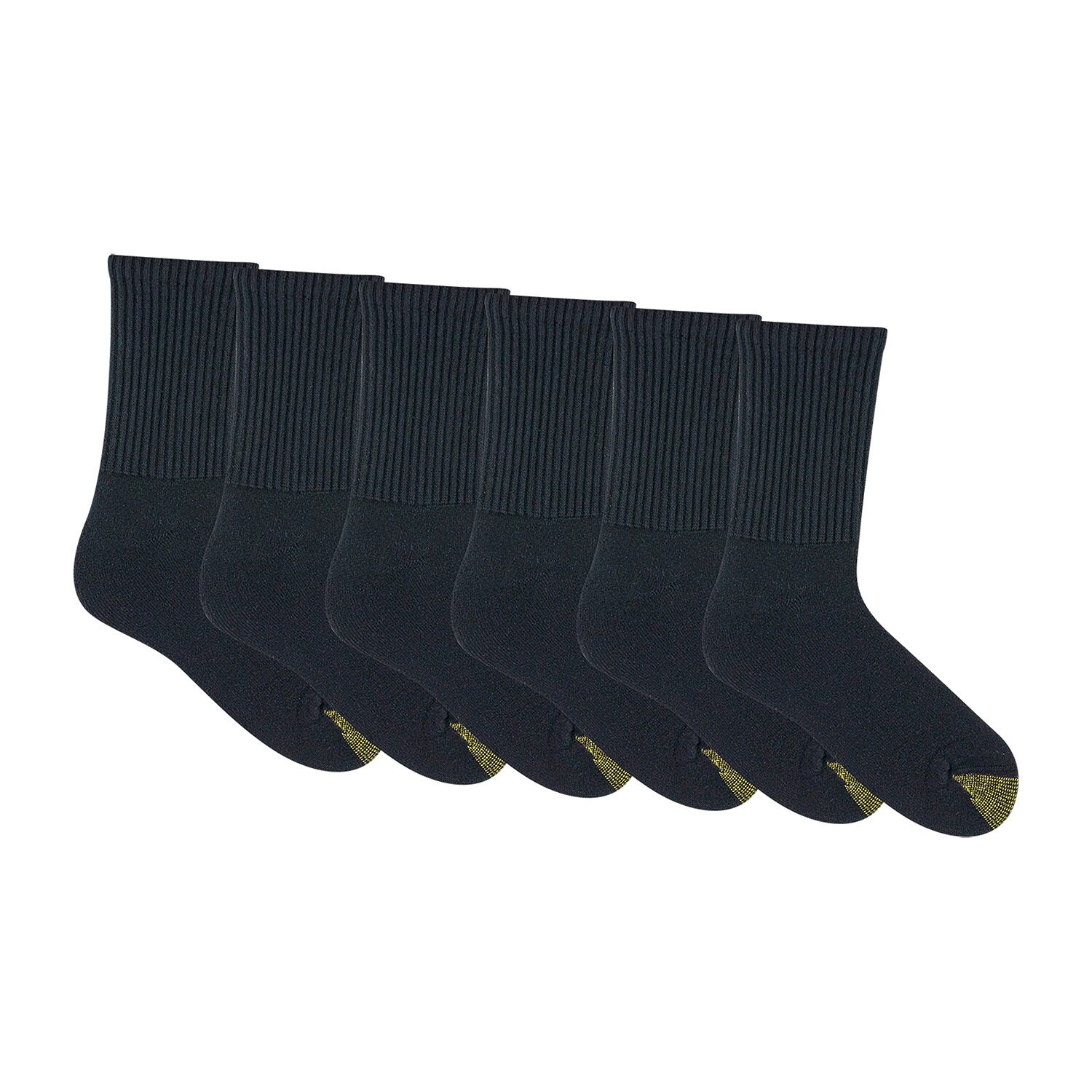Gold Toe Athletic Sport Short Mens 6 Pair Crew Socks