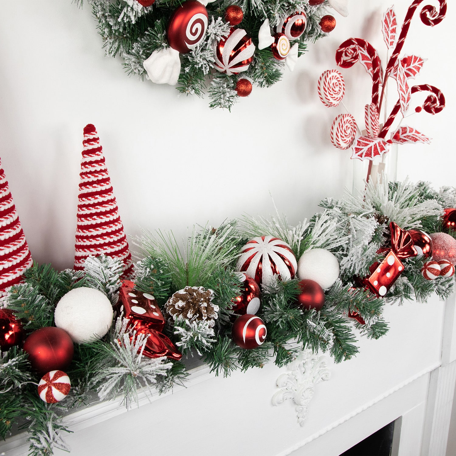 Northlight Flocked Pine Christmas Indoor Garland