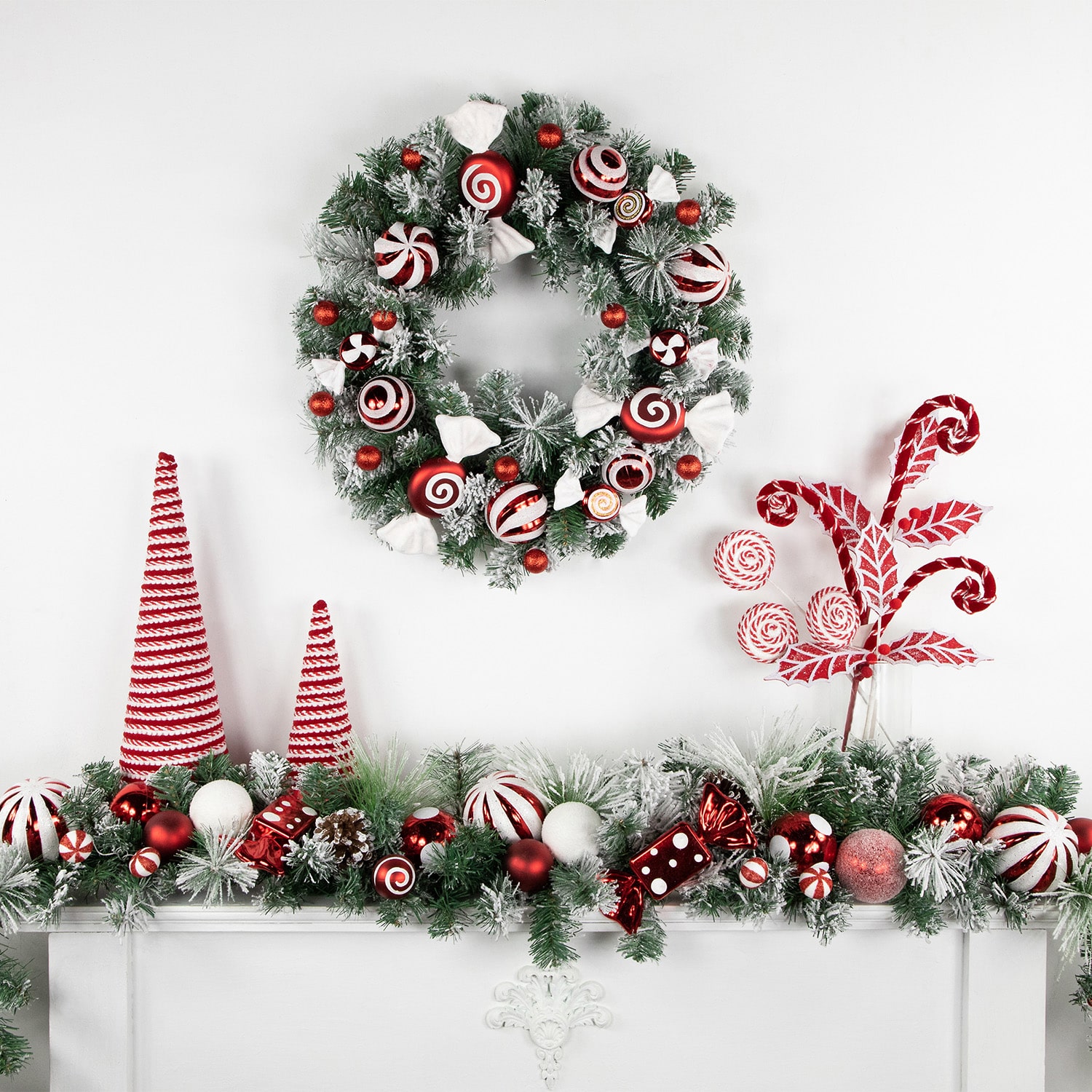Northlight Flocked Pine Christmas Indoor Garland