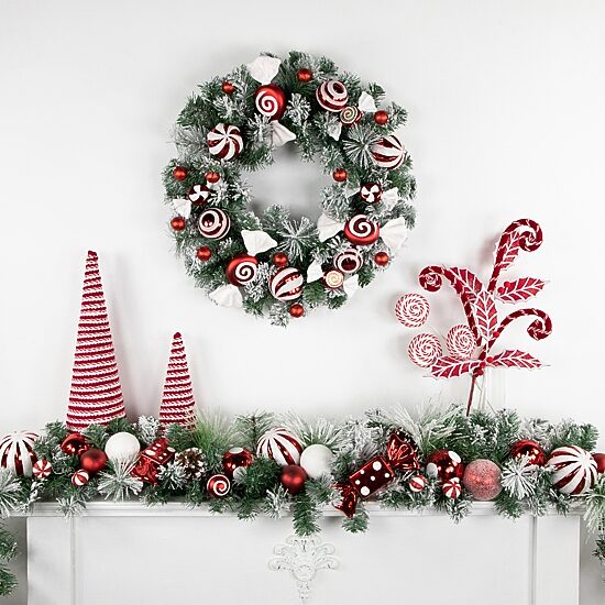 Northlight Flocked Pine Christmas Indoor Garland