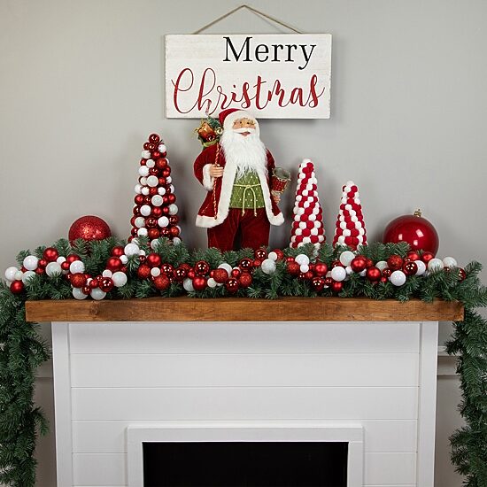Northlight Finish Shatterproof Ball Christmas Indoor Garland