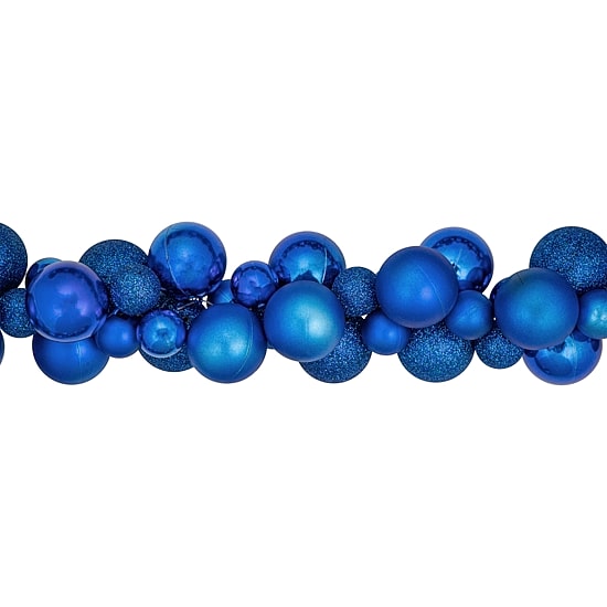 Northlight 6ft 3-Finish Shatterproof Christmas Indoor Garland