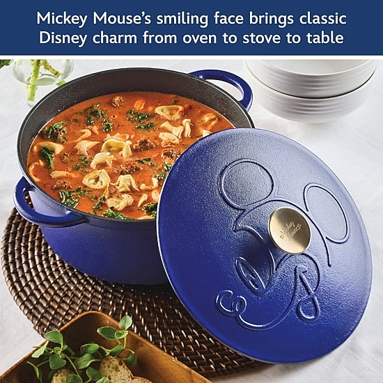Farberware Disney Bon Voyage Pre-Seasoned Cast Iron 4.5-qt. Dutch Oven