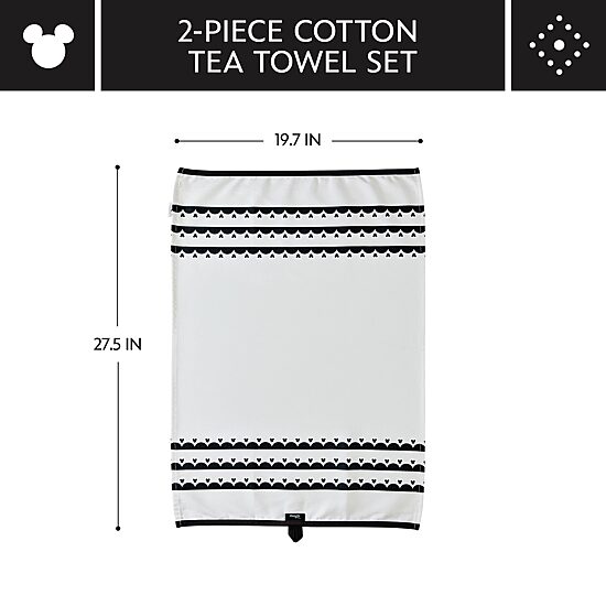 Disney Home Monochrome 2-pc. Kitchen Towel Set