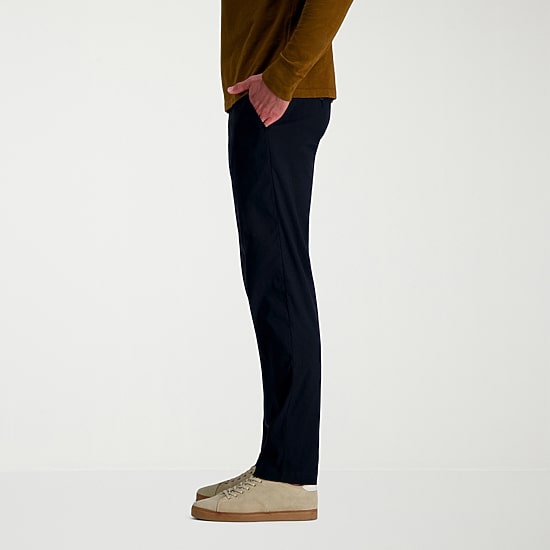 Haggar Life Khaki Flex Mens Comfort Waistband Straight Fit Flat Front Pant