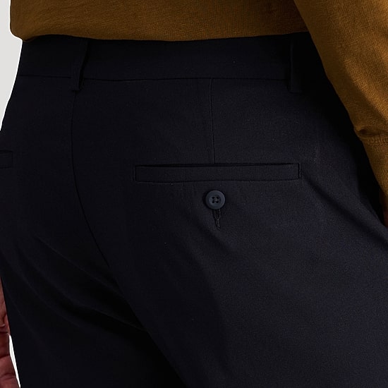 Haggar Life Khaki Flex Mens Comfort Waistband Straight Fit Flat Front Pant