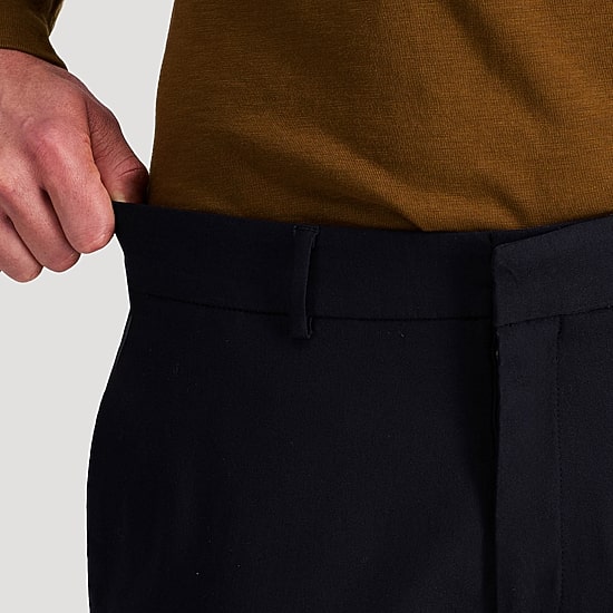 Haggar Life Khaki Flex Mens Comfort Waistband Straight Fit Flat Front Pant