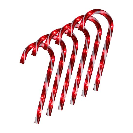 Northlight Candy Cane  Pathway Markers Christmas Yard Art