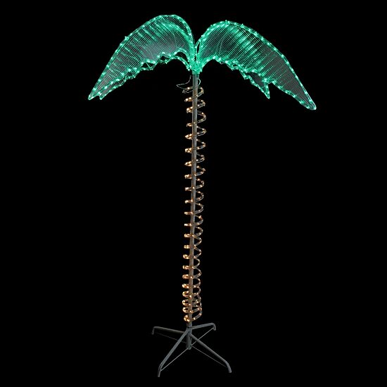 Northlight Led Palm Tree Rope Light Christmas Yard Art