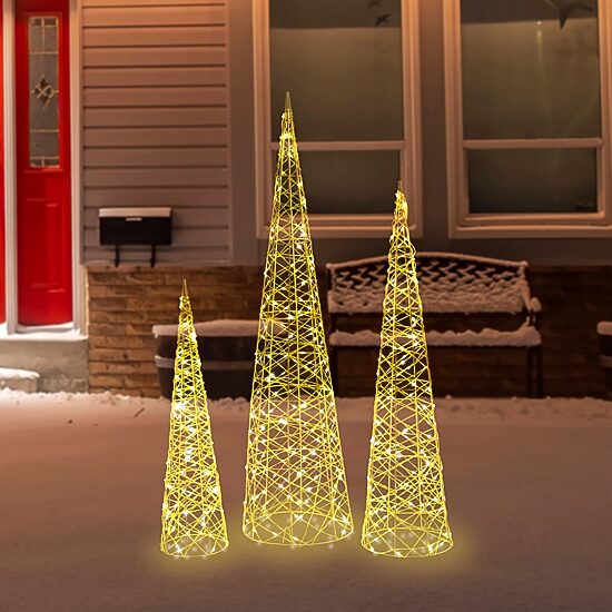 Northlight Led Cone Tree Christmas Yard Art