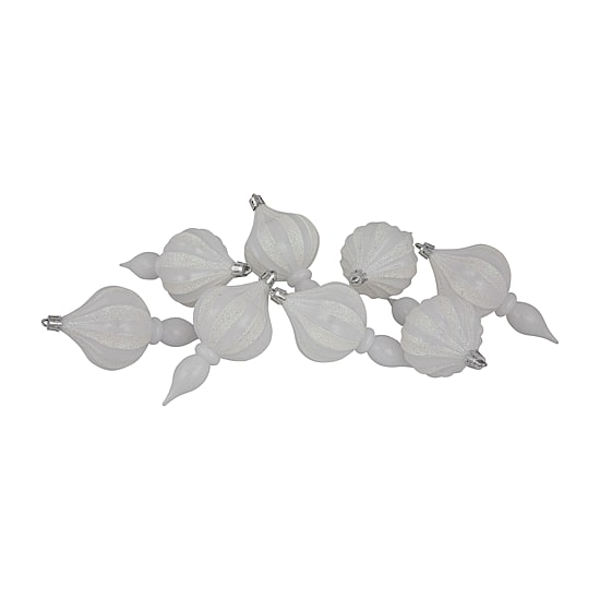 Northlight 4.75in Finial 8-pc Christmas Ornament