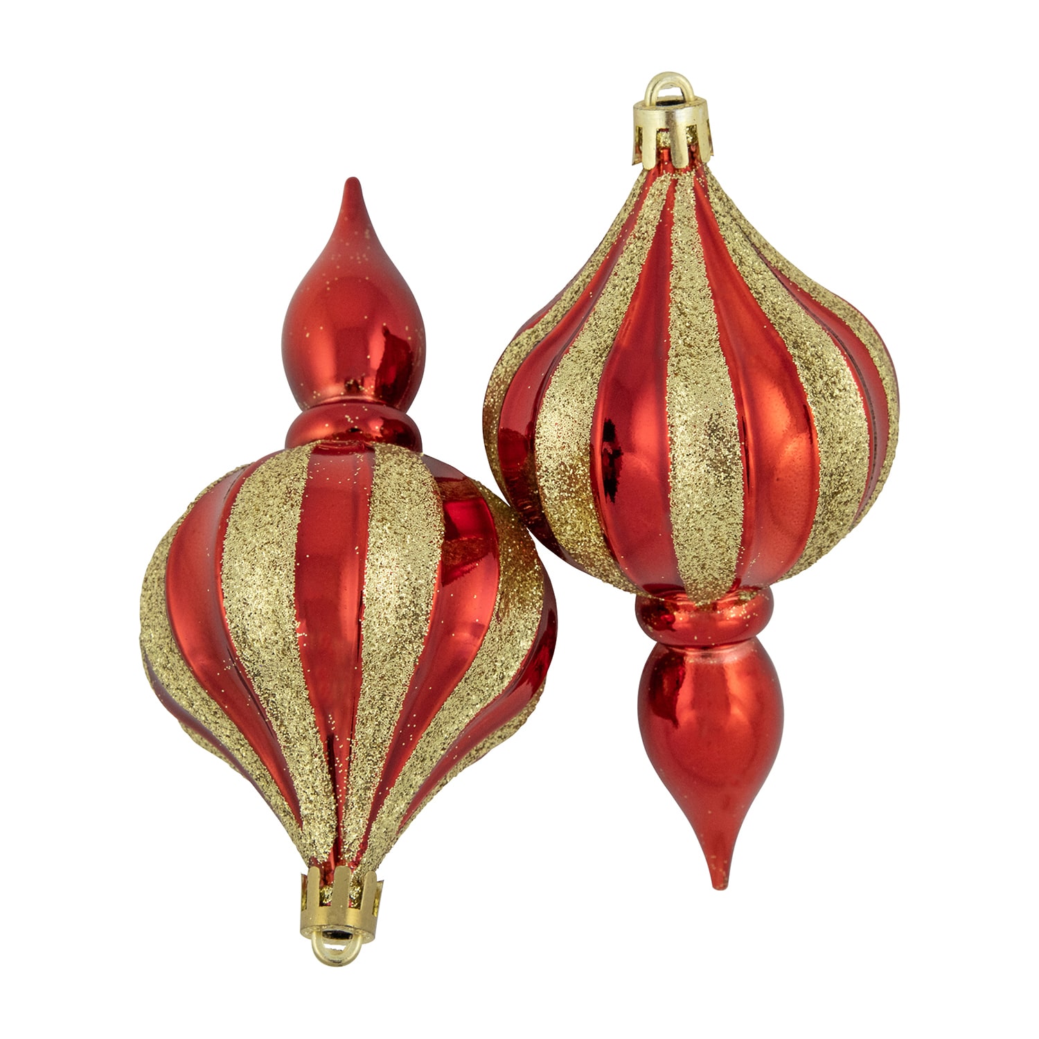 Northlight 4.75in Finial 8-pc Christmas Ornament