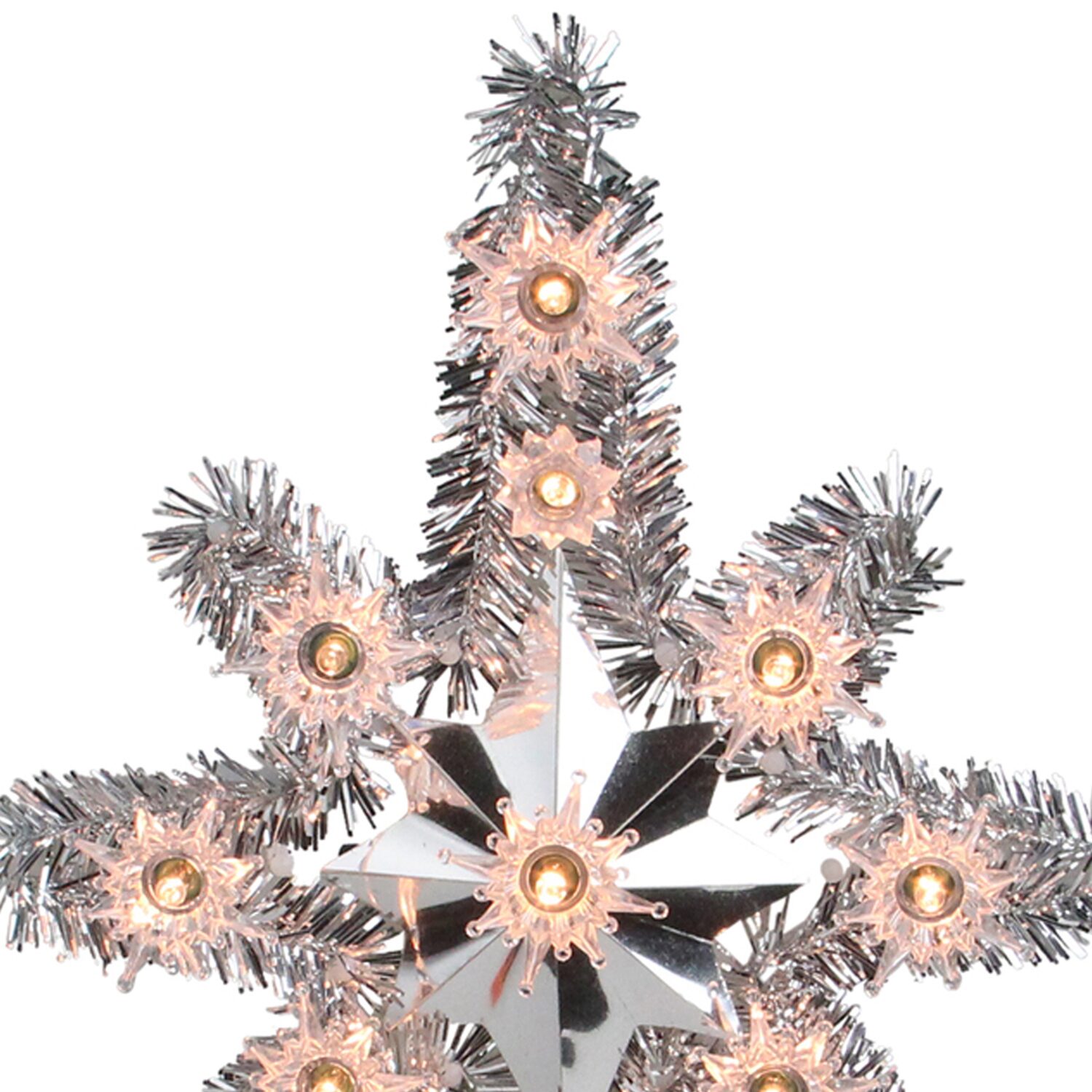 Northlight Tinsel Star Christmas Tree Topper