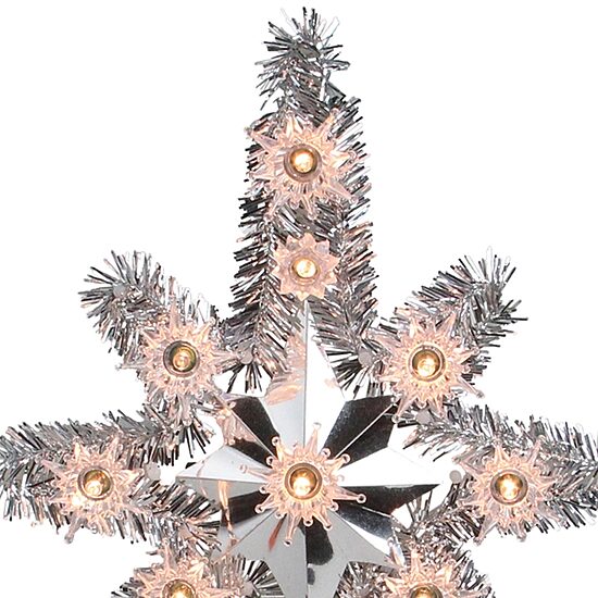Northlight Tinsel Star Christmas Tree Topper