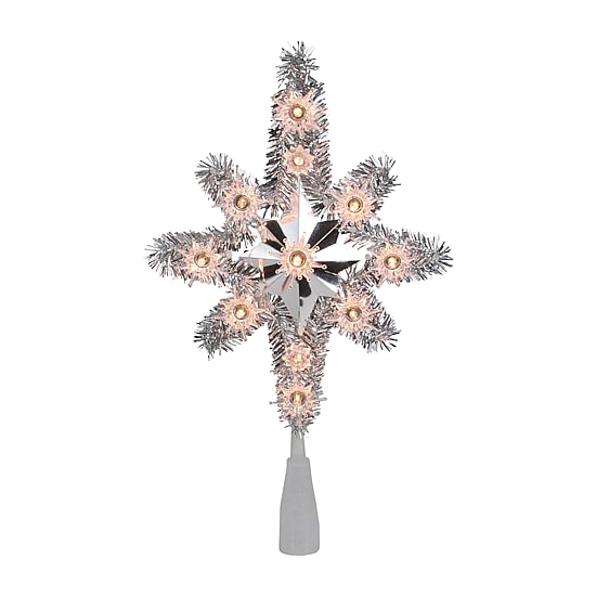 Northlight Tinsel Star Christmas Tree Topper