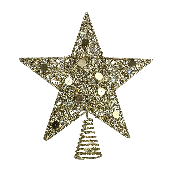 Northlight Pre-Lit Glittered Star Christmas Tree Topper