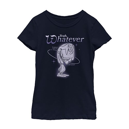 Little & Big Kid Girls Crew Neck Short Sleeve Inside Out T-Shirt, Large, Blue