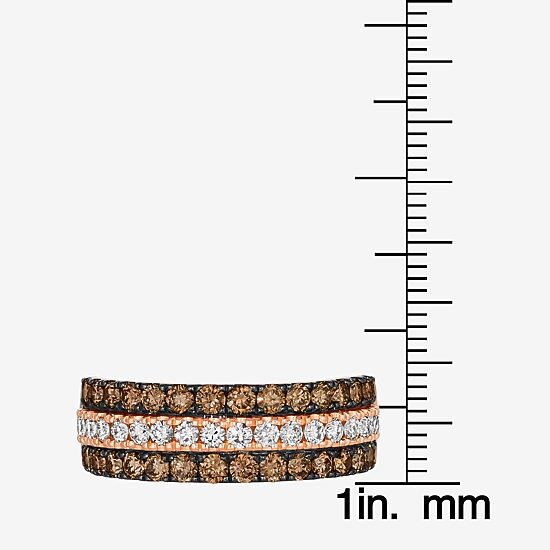 Le Vian® Ring featuring 7/8 CT. Chocolate Diamonds® 1 3/8 CT. Nude Diamonds™ set in 14K Strawberry Gold®
