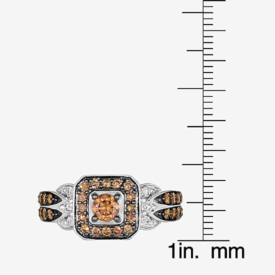 Le Vian® Ring featuring 5/8 CT. Chocolate Diamonds® 1/8 CT. Nude Diamonds™ set in 14K Vanilla, Honey or Strawberry Gold™