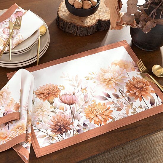 Threadmade Autumn Blooms 4-pc. Placemat