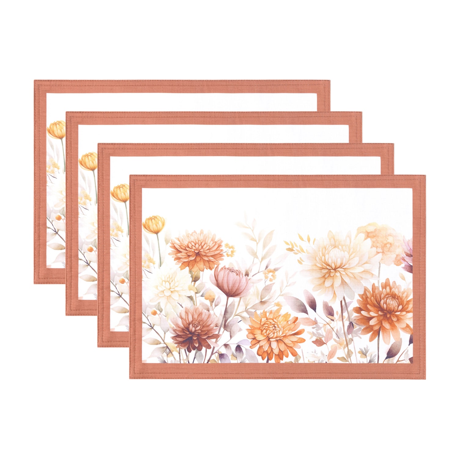 Threadmade Autumn Blooms 4-pc. Placemat