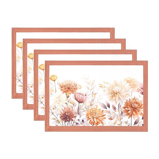Threadmade Autumn Blooms 4-pc. Placemat