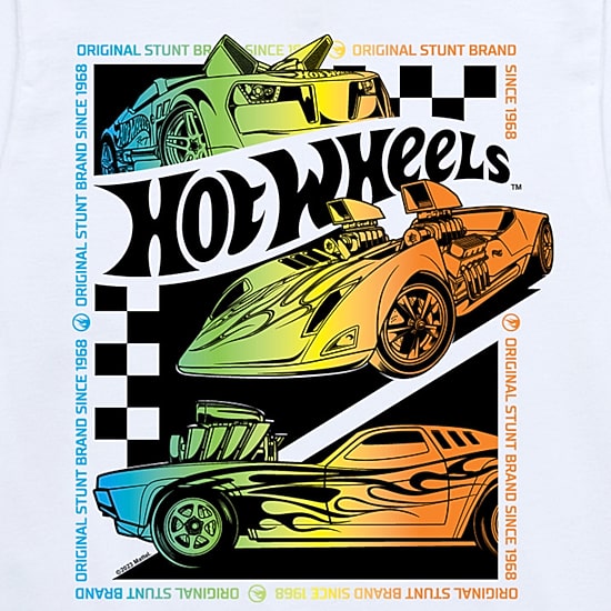 Muscle Car Racing Little & Big Kid Boys Crew Neck Short Sleeve Regular Fit Hot Wheels Graphic T-Shirt
