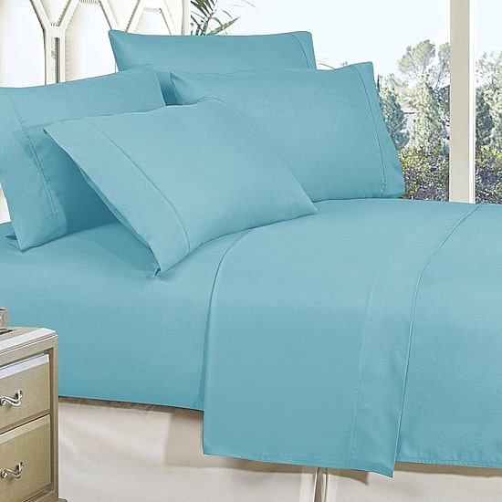 Elegant Comfort Wrinkle Free Silky Soft Bed Sheet Set with 16 inch Deep Pocket