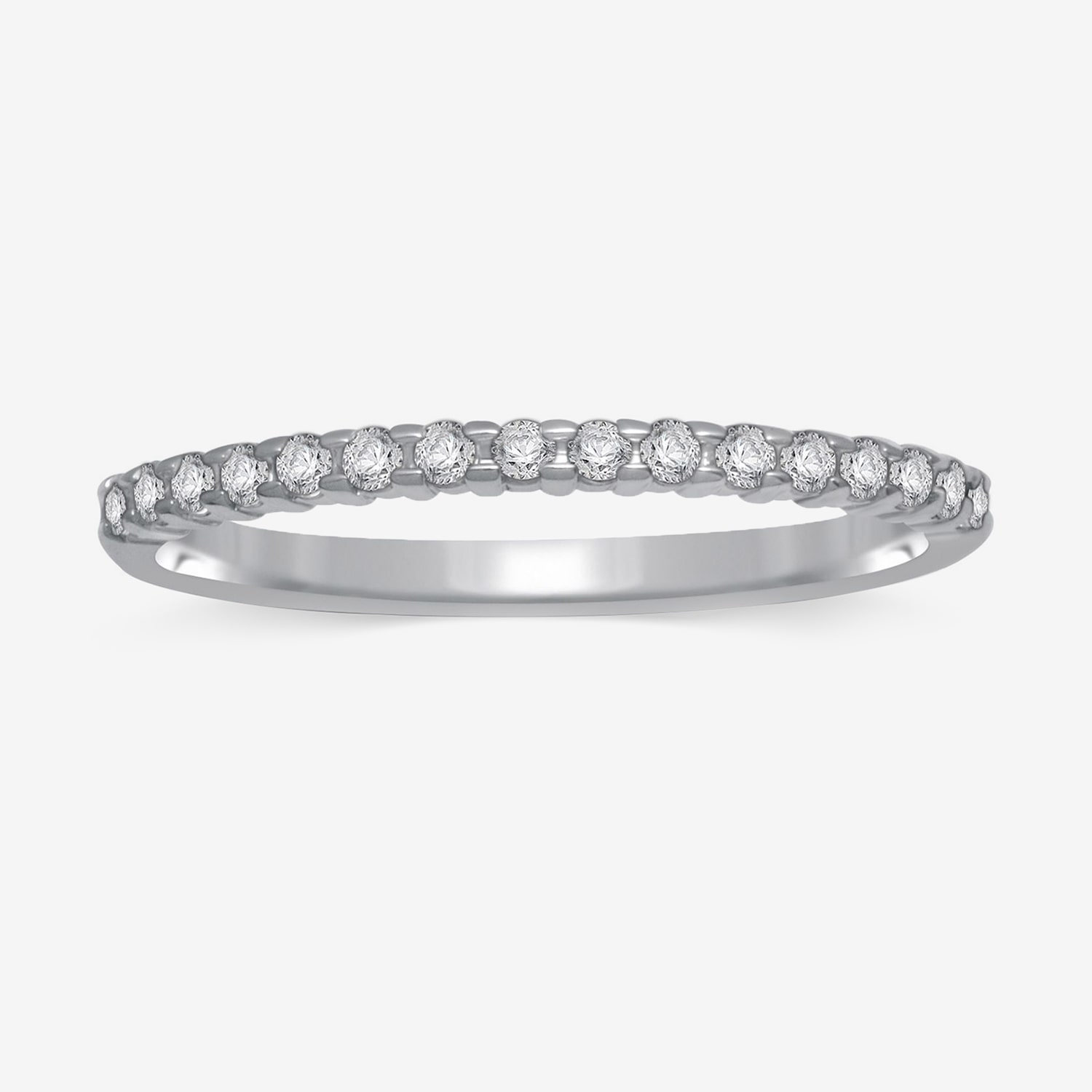 1/7 CT.T.W. Natural Diamond 10K or 14K Gold Band Ring