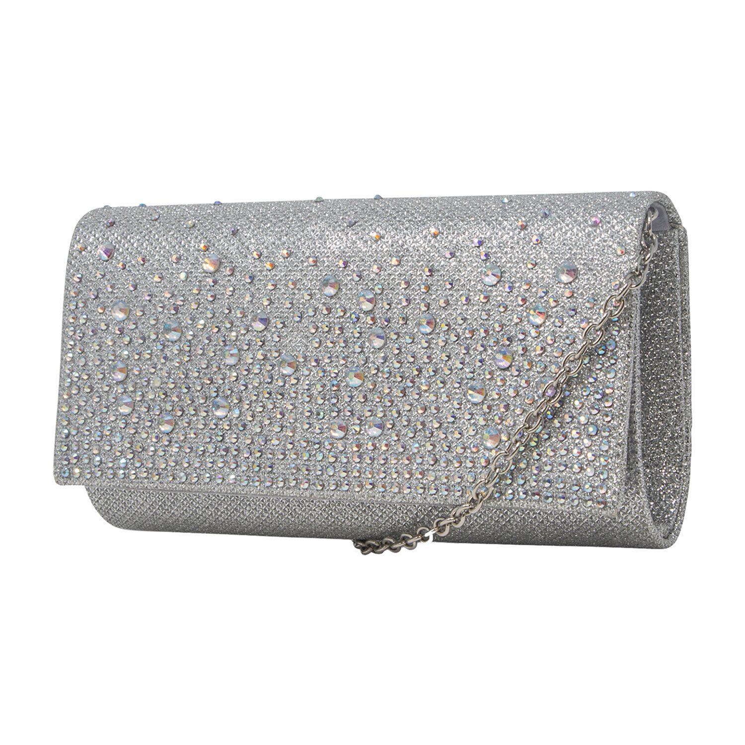 Gunne Sax by Jessica McClintock Chloe Scattered Stones Clutch Beaded Evening Bag