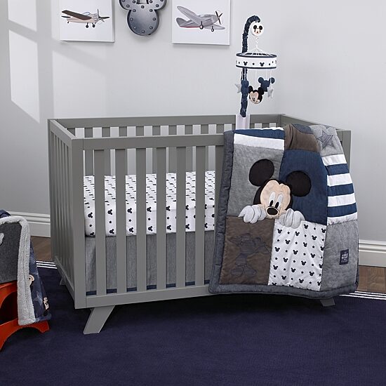 Disney Mickey Hello World Crib Sheet