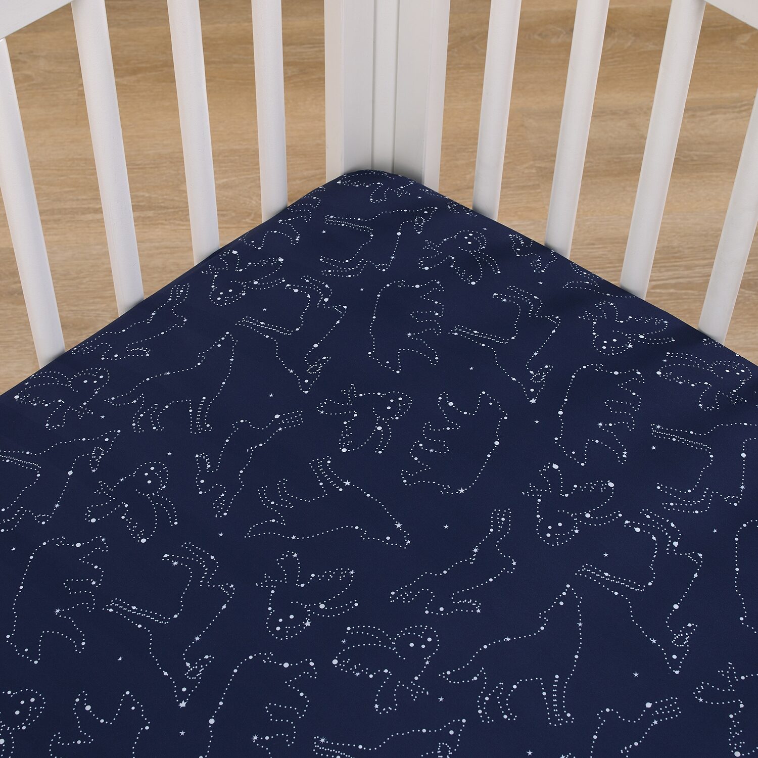 Nojo Super Soft Animal Constellation Crib Sheet