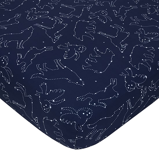 Nojo Super Soft Animal Constellation Crib Sheet