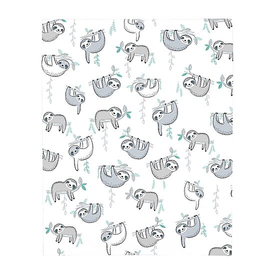 Nojo Super Soft Sloth Crib Sheet