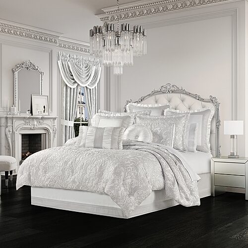 Queen Street Branson 4-pc. Jacquard Extra Weight Comforter Set, One Size, Silver